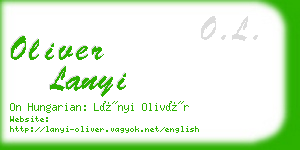 oliver lanyi business card